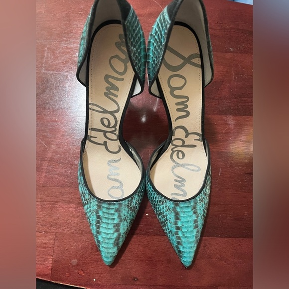 Sam Edelman ‘Delilah’ Faux Snakeskin Leather Heels, Size 8.5M - Picture 2 of 12